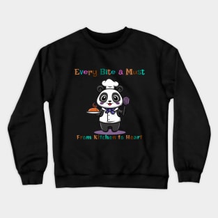 Panda Chef Crewneck Sweatshirt